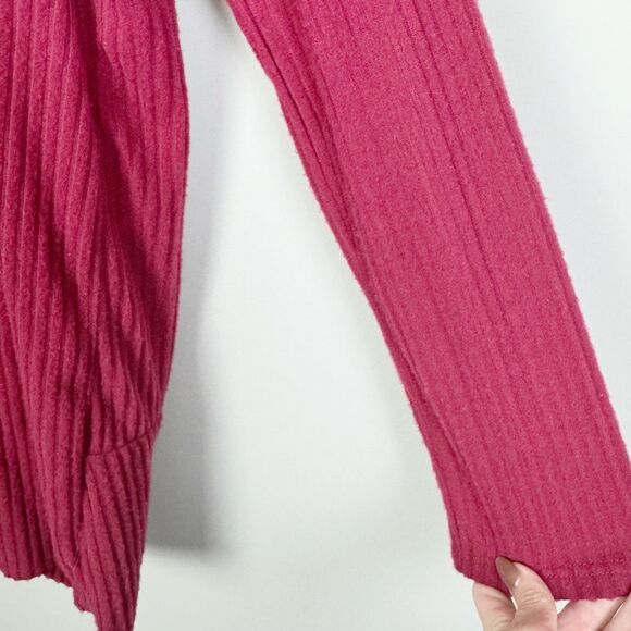 ENTRO | NEW Maroon Ribbed Backless Twist Lightweight Sweater Top Women’s Size M - Picture 5 of 10